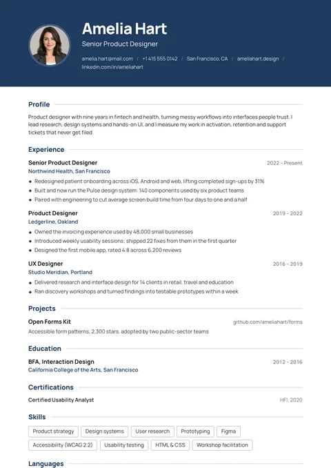 Atlas resume template
